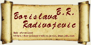 Borislava Radivojević vizit kartica